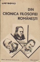 Din cronica filosofiei romanesti