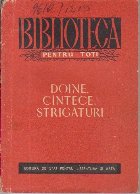 Doine Cintece Strigaturi