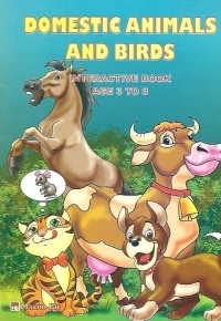 Domestic animals and birds - Interactive book age 3 to 8