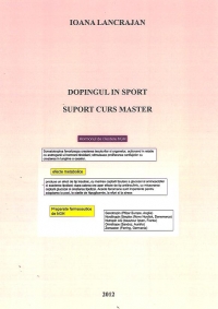 Dopingul in sport - Suport Curs Master