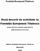 Două decenii activitate Fundaţia Europeană