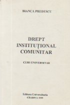 Drept institutional comunitar Curs universitar