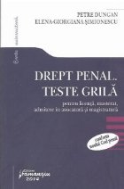 Drept penal Teste grila pentru