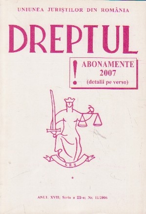 Dreptul, Nr. 11/2006