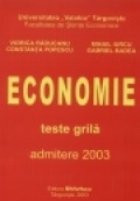 Economie – teste grila admitere