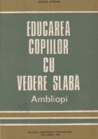 Educarea copiilor vedere slaba Ambliopi