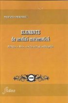 Elemente analiza matematica editia revazuta