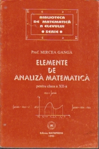 Elemente de analiza matematica pentru clasa a XII-a, Partea a doua