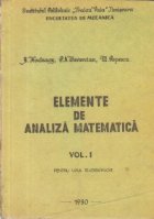 Elemente analiza matematica Volumul Pentru