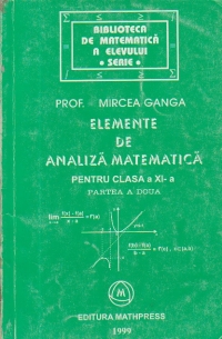 Elemente de analiza matematica pentru clasa a XI-a, Partea a doua