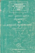 Elemente analiza matematica pentru clasa