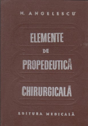 Elemente de propedeutica chirurgicala