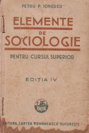 Elemente de sociologie pentru cursul superior