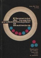 Elemente teoria probabilitatilor statistica Manual