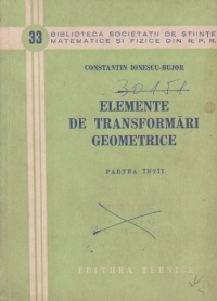 Elemente de transformari geometrice partea intai