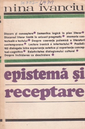 Epistema si receptare