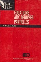 Equations aux derivees partielles