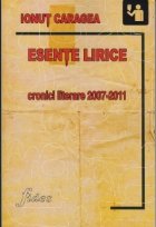 Esente lirice cronici literare 2007