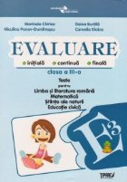 Evaluare initiala continua finala Clasa