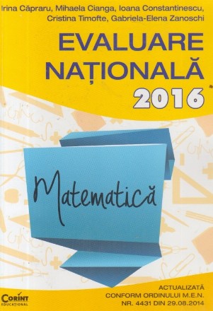 EVALUARE NATIONALA 2016. MATEMATICA