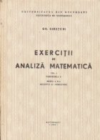 Exercitii de analiza matematica, Volumul I, Fascicola 3, Editia a II-a