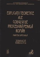 Explicatii teoretice ale Codului procedura