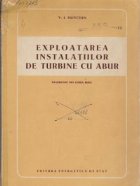 Exploatarea instalatiilor turbine abur (Traducere