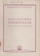 Exploatarea minereurilor Manual pentru scolile