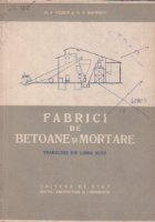 Fabrici betoane mortare (traducere din