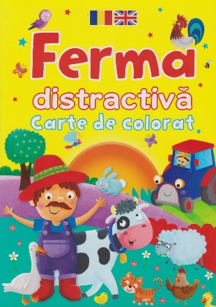 Ferma distractiva. Carte de colorat (romano-engleza)