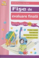 Fise evaluare finala pentru clasa