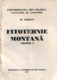 Fitotehnie montana, Volumul I