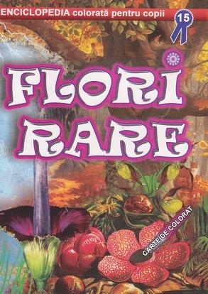 Flori rare - Carte de colorat