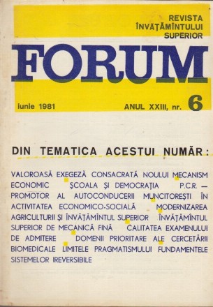 Forum, Nr. 6/1981