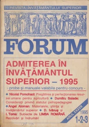 Forum, Nr. 1-2-3/1995