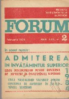 Forum Revista Invatamintului Superior 2/Februarie