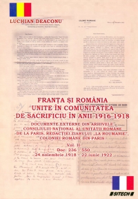 Franta si Romania unite in comunitatea de sacrificiu in anii 1916 - 1918 (2 volume)