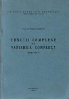 Functii complexe variabila complexa Exercitii