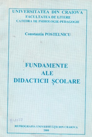 Fundamente ale didacticii scolare