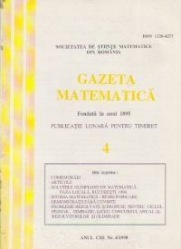 Gazeta Matematica, Nr. 4/1998