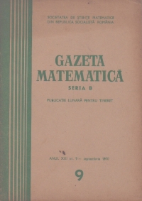 Gazeta matematica, 9/1970