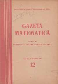 Gazeta matematica, 12/1964