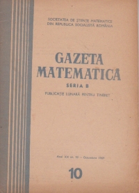 Gazeta matematica, 10/1969