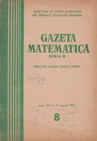 Gazeta matematica, 8/1970