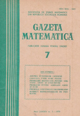 Gazeta Matematica, 7/1979