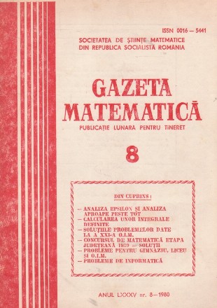 Gazeta Matematica, 8/1980