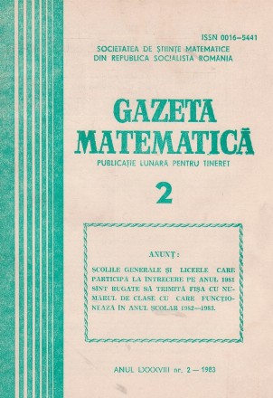 Gazeta Matematica, 2/1983