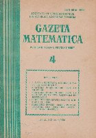 Gazeta matematica Aprilie 1986