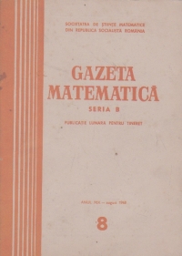 Gazeta Matematica, August 1968