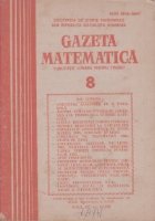 Gazeta Matematica August 1985